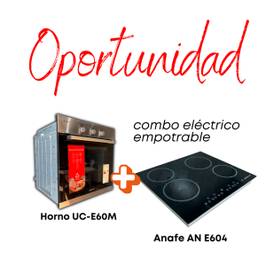 Combo Anafe Vitro + Horno Empotrable Ultracomb